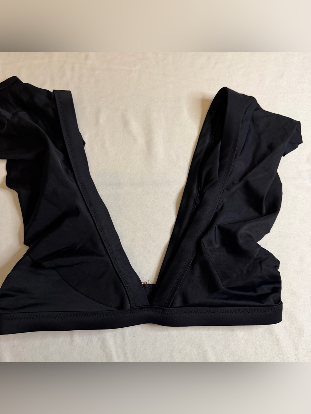 Tori Praver Black Bikini Top Size XS
